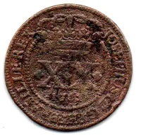 1761B - X Réis - Moeda Brasil Colônia - UTG
