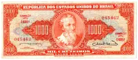 C106 - 1000 Cruzeiros - 2° Estampa - Série 1408 - Abobrinha - Pedro Alvares Cabral - Data: 1963 - MBC