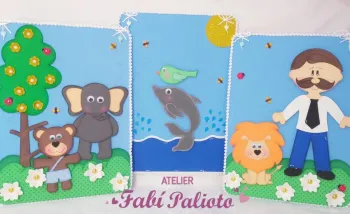 G1.369 Gabarito de Moldes em MDF Recurso Poema: Meu pai é assim... - Foto 2