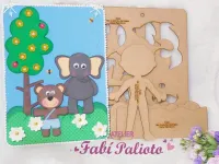 G1.369 Gabarito de Moldes em MDF Recurso Poema: Meu pai é assim... - Foto 7