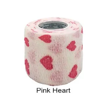 Bandagem Elástica Phanton HK 5 cm - Pink Heart (Coração)
