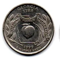 Estados Unidos - 1999P - 25 Cents - Georgia - State Quarter Dollar - MBC