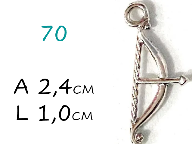 Pingente de Arco e Flecha
