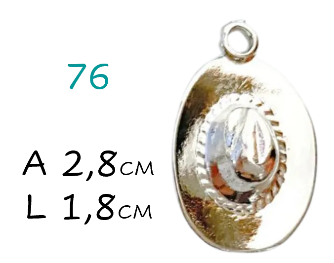  Pingente Chapéu de Boiadeiro Imagem