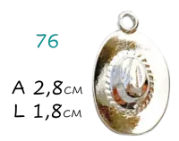  Pingente Chapéu de Boiadeiro