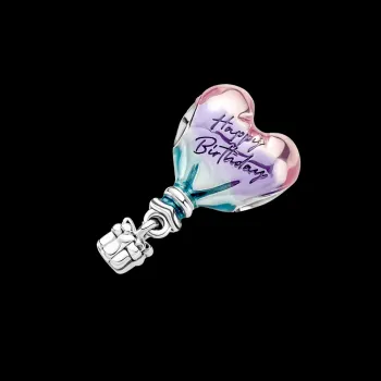 Berloque separador balao de ar quente feliz aniversario – em Prata925 - Foto 2