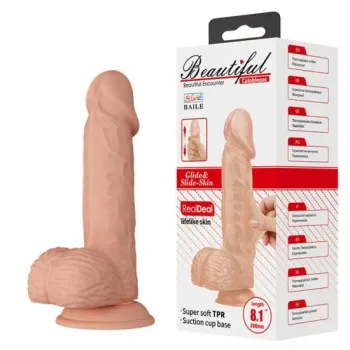 Pênis Realístico 21 x 4cm com Veias Salientes, Escroto e Ventosa – BW-008106NR