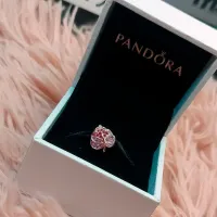 Berloque folha de cristais rose – Inspiração Pandora - Foto 4