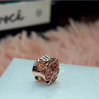 Berloque folha de cristais rose – Inspiração Pandora - Foto 2