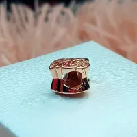 Berloque folha de cristais rose – Inspiração Pandora - Foto 3