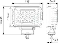 PAR HELLA VALUEFIT 450 LED SPOT (LONGO ALCANCE) - Foto 2