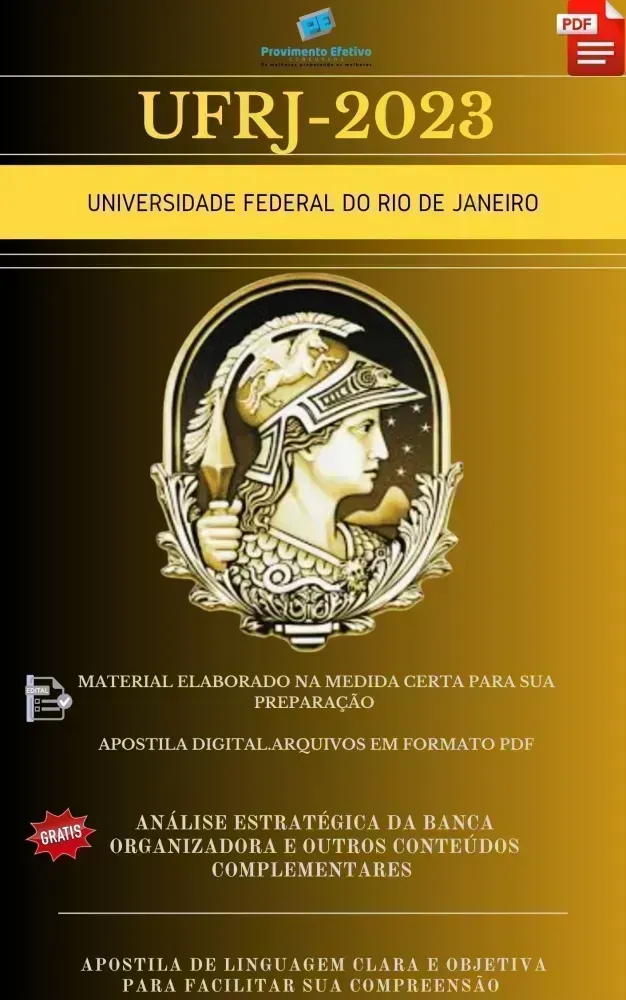 Apostila UFRJ Farmacêutico Geral Ano 2023 Imagem