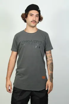 Camiseta longline music silk preto