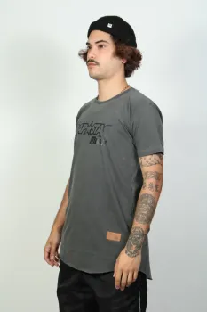 Camiseta longline music silk preto - Foto 2