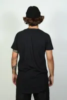 Camiseta longline music silk dourado - Foto 4