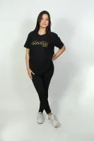 Camiseta longline music silk dourado - Foto 5