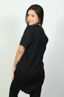 Camiseta longline music silk dourado - Foto 6