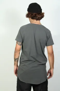 Camiseta longline music silk branco - Foto 2