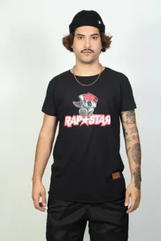 Camisa RapStar longline máscara - Foto 2
