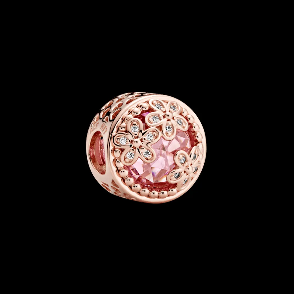 Berloque separador rose campo de margaridas – em Prata925 Imagem
