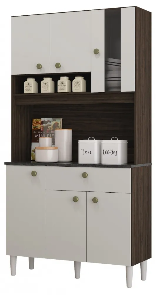 Kit Cozinha Onix 6 Portas 90 cm Imagem