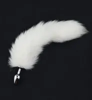 PLUG ANAL RABO DE RAPOSA BRANCO TAMANHO P - SI.                                                                                    LIBYSEXSHOP