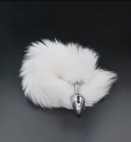 PLUG ANAL RABO DE RAPOSA BRANCO TAMANHO P - SI.                                                                                    LIBYSEXSHOP - Foto 4