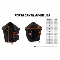 Kit River Cantil + Porta Cantil USA com Presilha - Foto 5