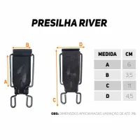 Kit River Cantil + Porta Cantil USA com Presilha - Foto 6