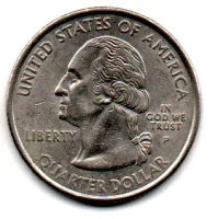 Estados Unidos - 2000P - 25 Cents - Massachusetts - State Quarter Dollar - MBC - Foto 2