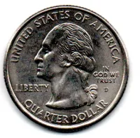 Estados Unidos - 2001D - 25 Cents - Kentucky - State Quarter Dollar - Soberba - Foto 2