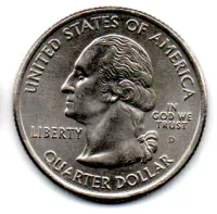 Estados Unidos - 2001D - 25 Cents - North Carolina - State Quarter Dollar - Soberba - Foto 2