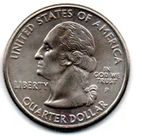 Estados Unidos - 2001P - 25 Cents - North Carolina - State Quarter Dollar - Soberba - Foto 2