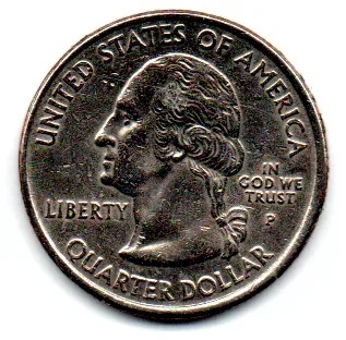 Estados Unidos - 2001P - 25 Cents - North Carolina - State Quarter Dollar - MBC - Foto 2