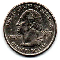 Estados Unidos - 2001P - 25 Cents - North Carolina - State Quarter Dollar - MBC - Foto 2