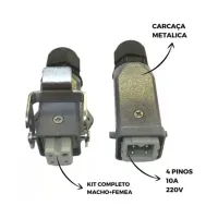 TOMADA MULTIPOLAR INDUSTRIAL 4 POLOS/ PINOS - 2 ENTRADAS COM ENGATE - Foto 3