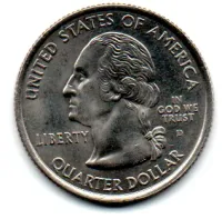 Estados Unidos - 2001D - 25 Cents - Rhode Island - State Quarter Dollar - Soberba - Foto 2