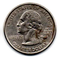 Estados Unidos - 2002P - 25 Cents - Indiana - State Quarter Dollar - Foto 2