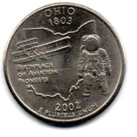Estados Unidos - 2002P - 25 Cents - Ohio - State Quarter Dollar - Soberba