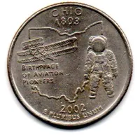 Estados Unidos - 2002P - 25 Cents - Ohio - State Quarter Dollar
