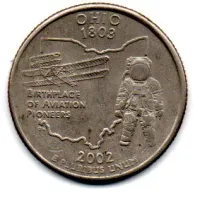 Estados Unidos - 2002P - 25 Cents - Ohio - State Quarter Dollar