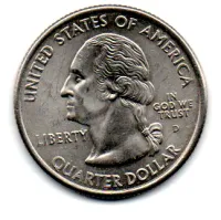 Estados Unidos - 2002D - 25 Cents - Mississippi - State Quarter Dollar - Soberba - Foto 2