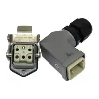 TOMADA MULTIPOLAR INDUSTRIAL 6 POLOS/ PINOS CRIMPAR LADO