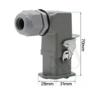 TOMADA MULTIPOLAR INDUSTRIAL 6 POLOS/ PINOS CRIMPAR LADO - Foto 4