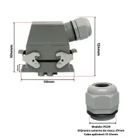 TOMADA MULTIPOLAR INDUSTRIAL 6 POLOS/ PINOS LADO - 80A 690V  - Foto 4