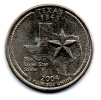 Estados Unidos - 2004D - 25 Cents - Texas - State Quarter Dollar