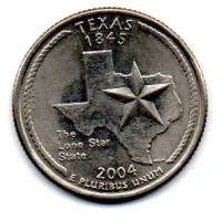 Estados Unidos - 2004P - 25 Cents - Texas - State Quarter Dollar - Soberba