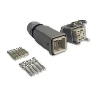 TOMADA MULTIPOLAR INDUSTRIAL 6 POLOS/ PINOS CRIMPAR TOPO