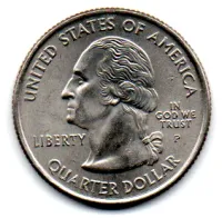Estados Unidos - 2004P - 25 Cents - Michigan - State Quarter Dollar - Soberba - Foto 2