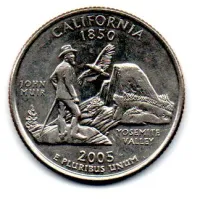 Estados Unidos - 2005D - 25 Cents - California - State Quarter Dollar - MBC